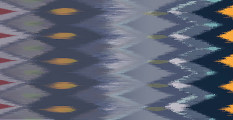 Windy Rug Pattern en Blues Canvas Art