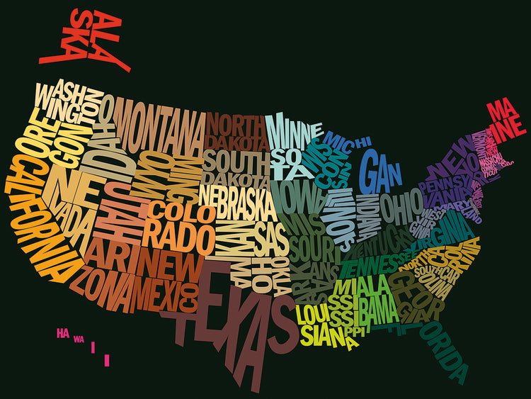 Estados de texto Arte de la lona