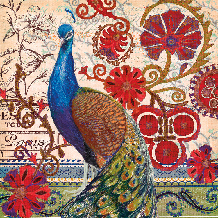Pavo Real Décoré II Lienzo