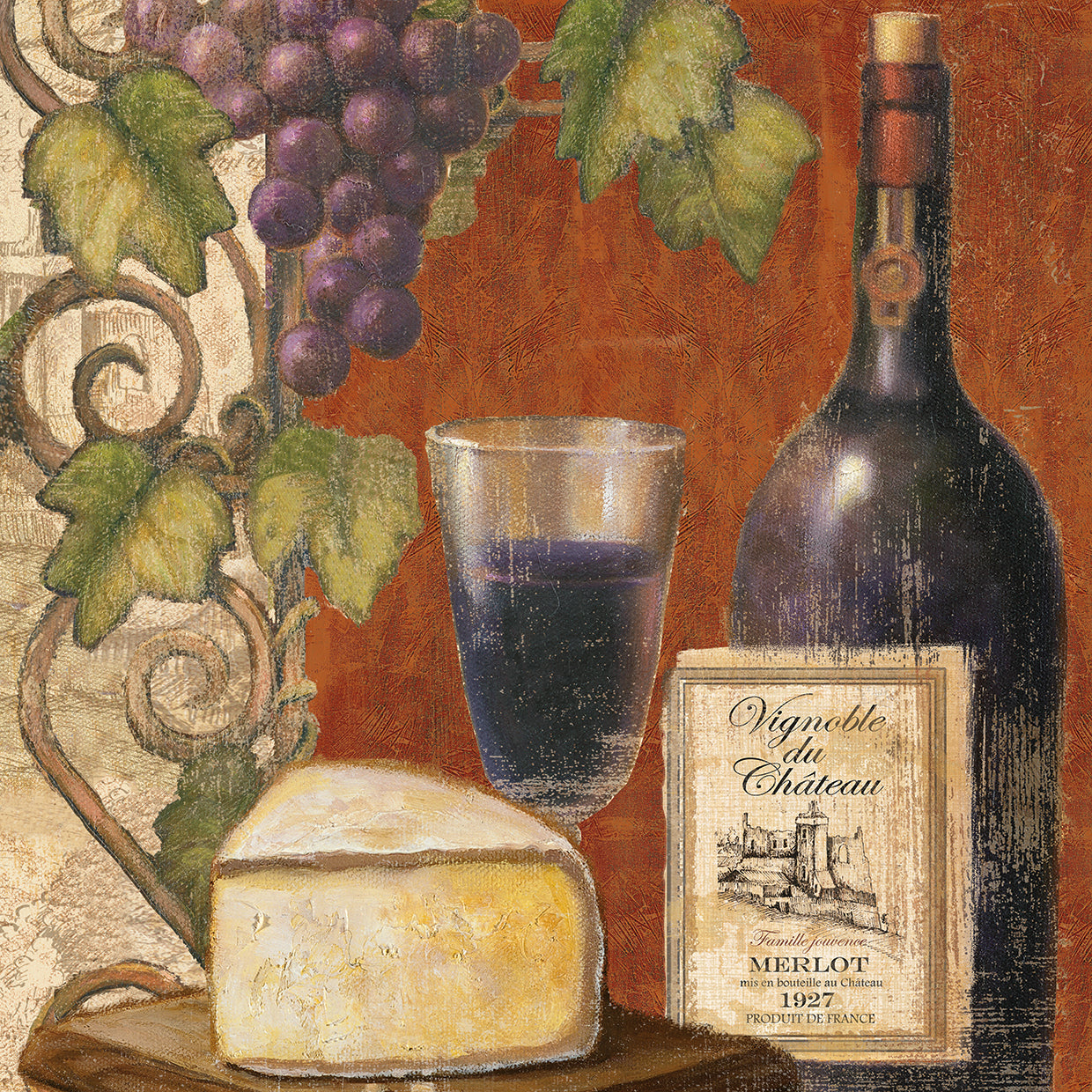 Degustación de vinos y quesos 3 Cuadro en lienzo