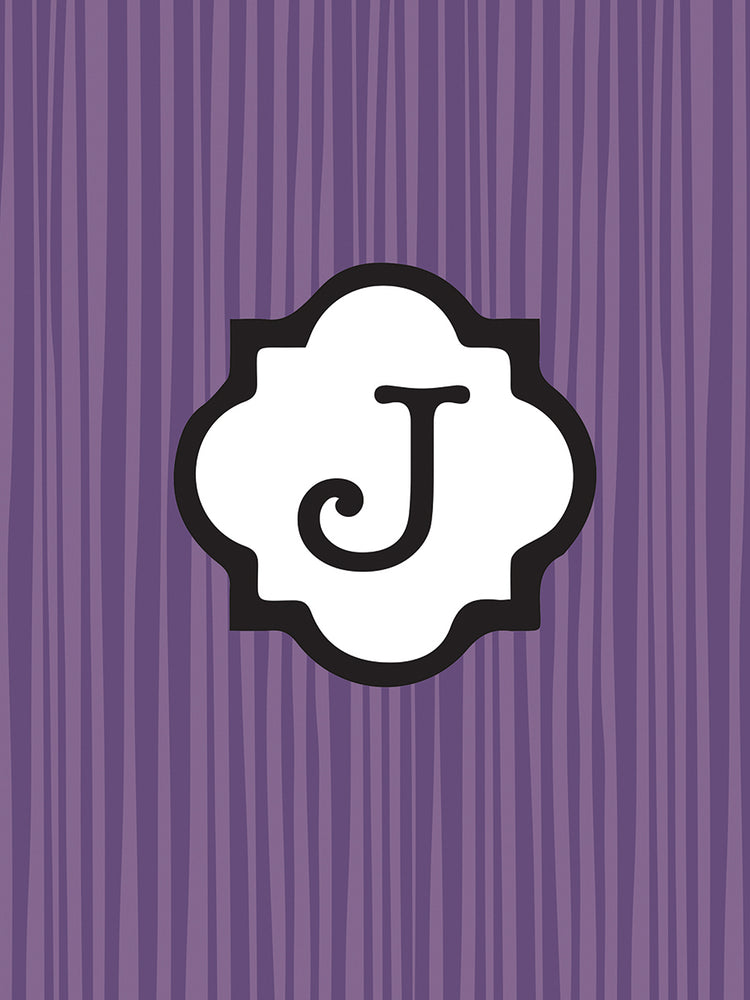 Arte de la lona del patrón J de las iniciales