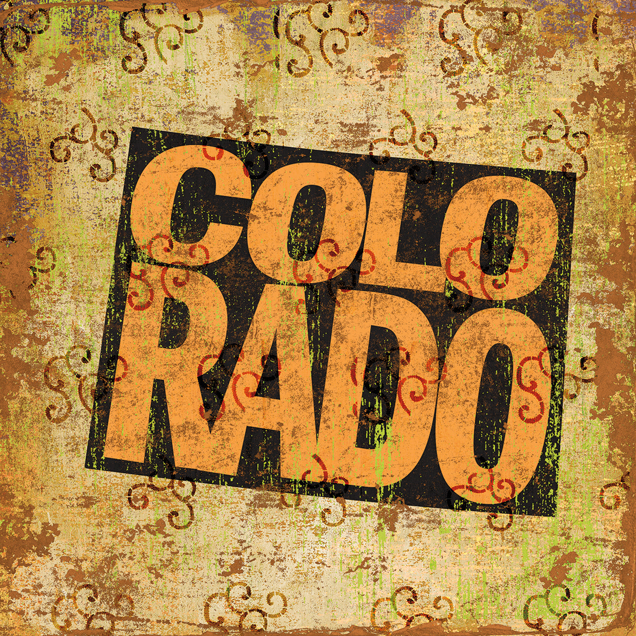Arte de la lona de Colorado