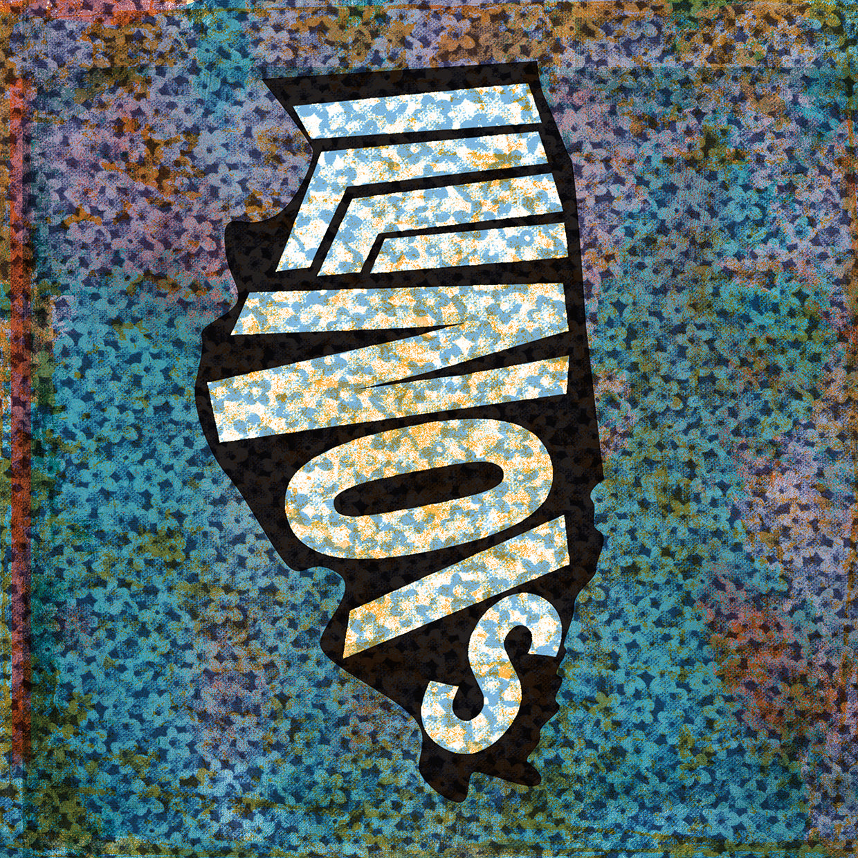 Arte de la lona de Illinois