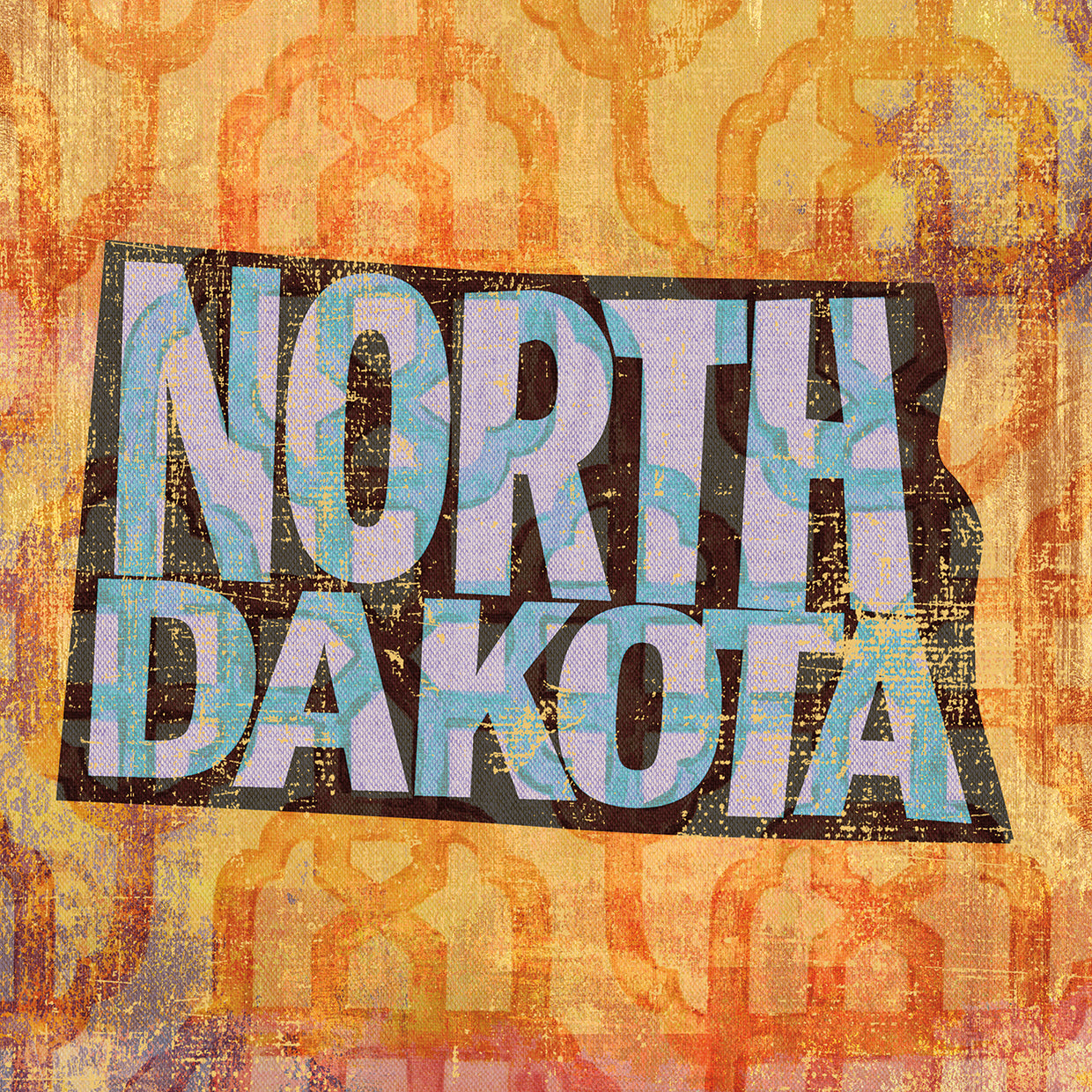 Arte de la lona de Dakota del Norte