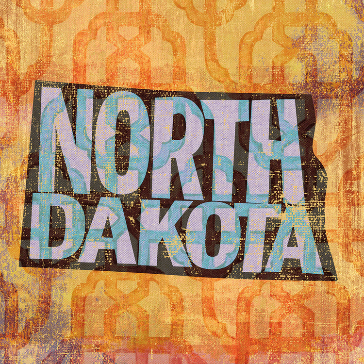 Arte de la lona de Dakota del Norte