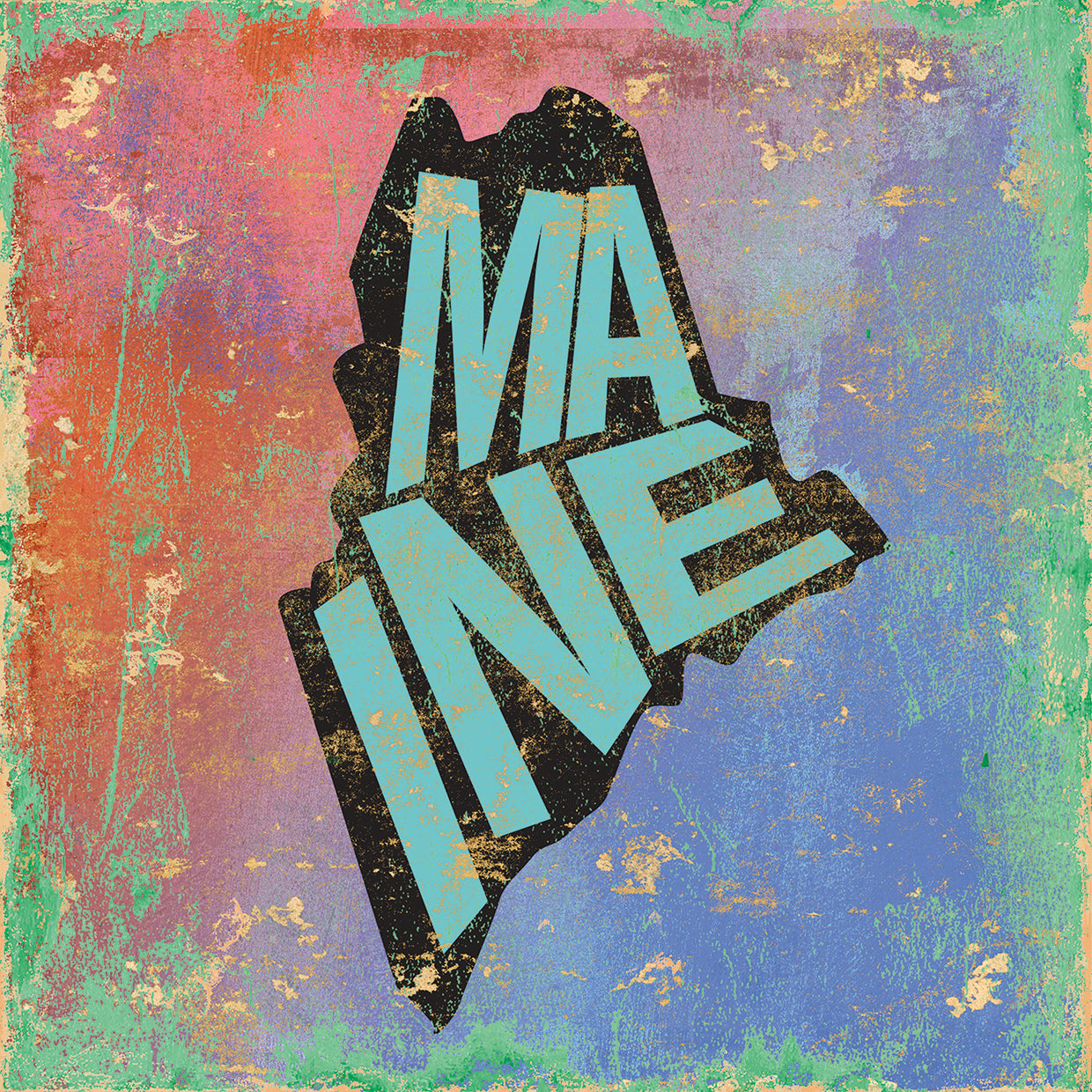 Arte de la lona de Maine
