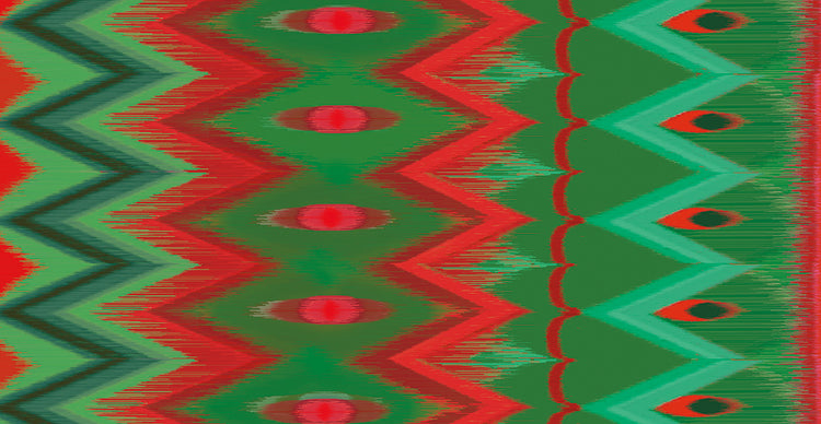 Christmas blast ikat I