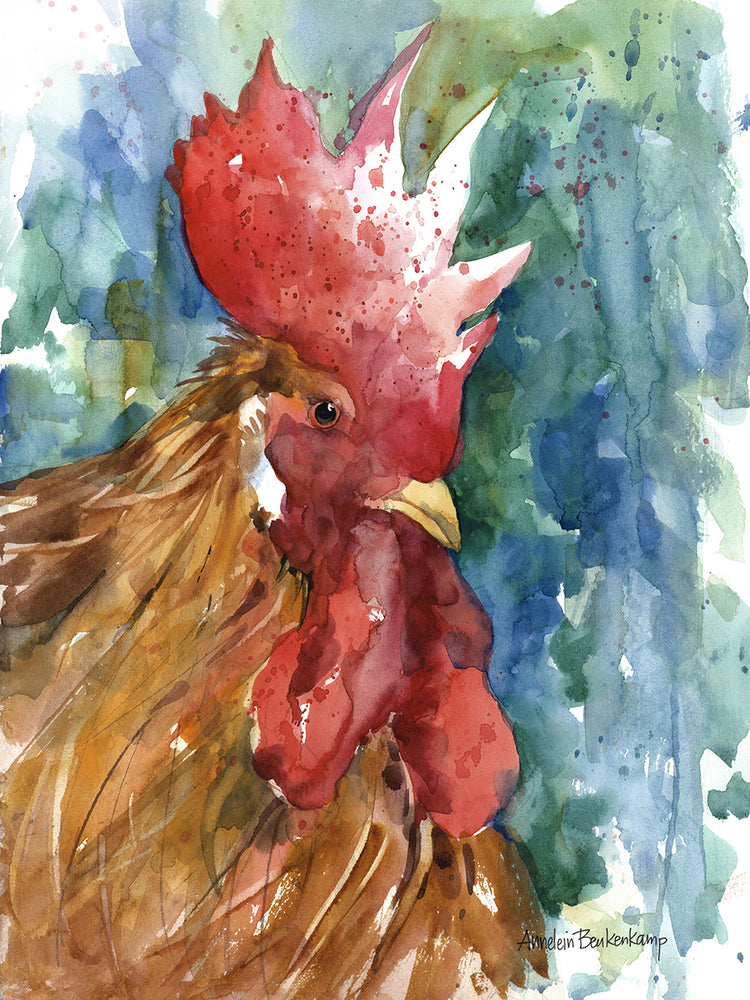 Crowned Royal by Annelein Beukenkamp art work on canvas or framed canvas prints