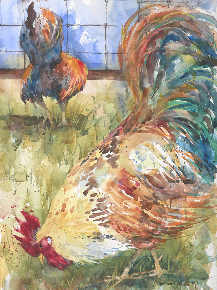 Double Trouble by Annelein Beukenkamp art work on canvas or framed canvas prints