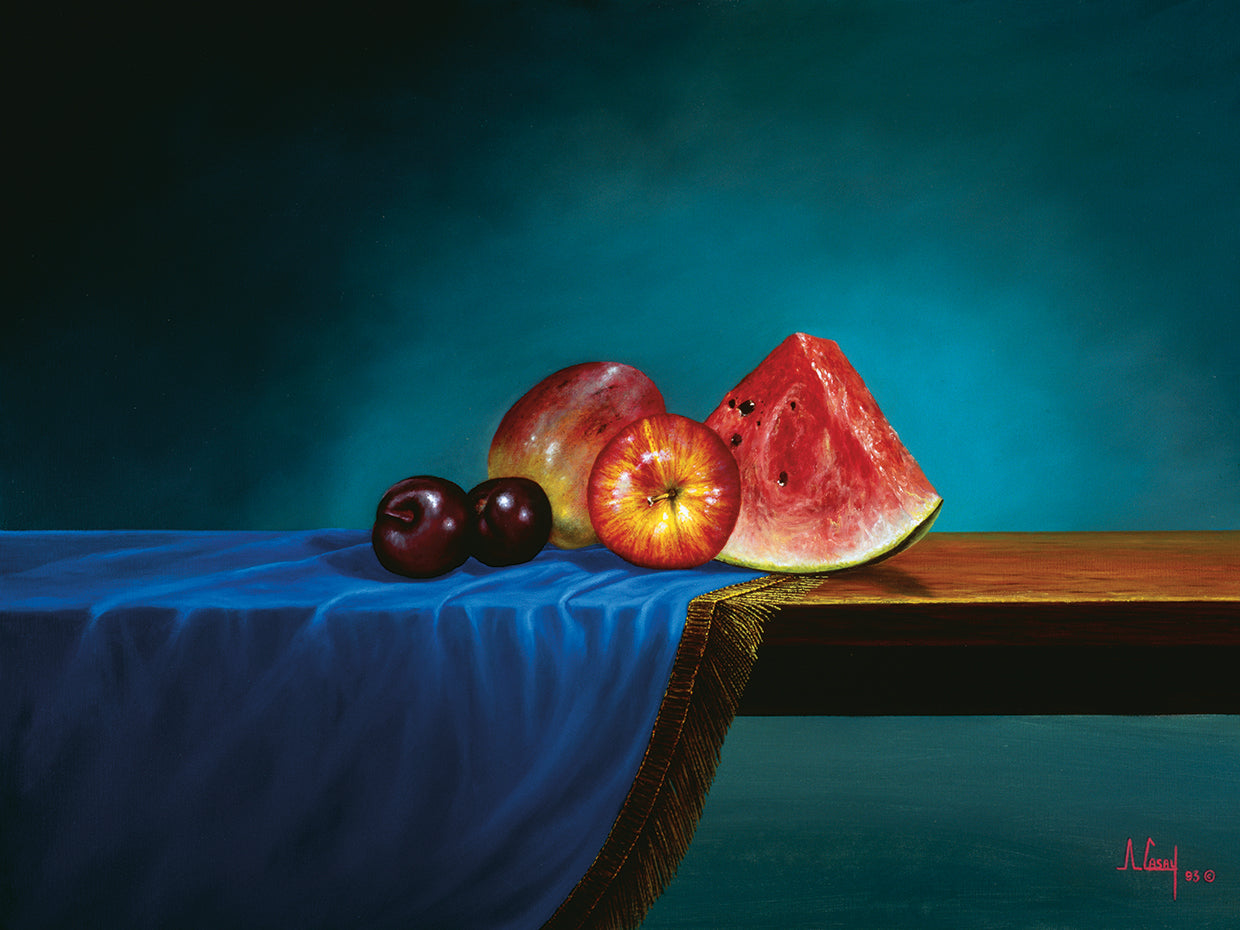 Arte de la lona de frutas