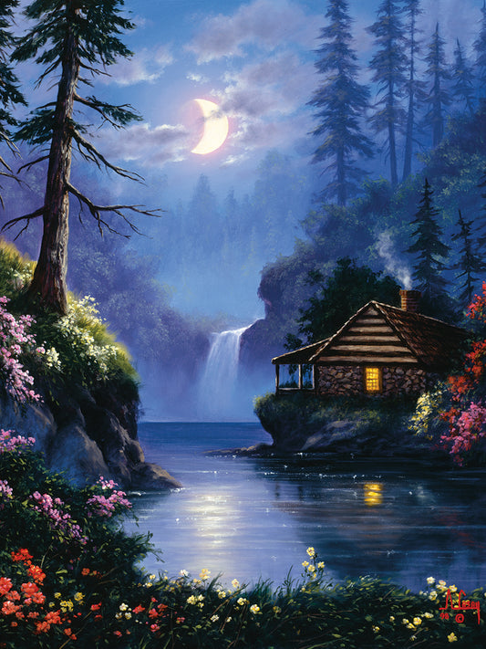 House by the Lake Canvas Art
