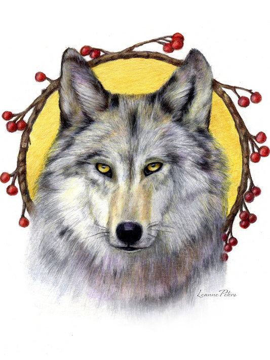 Winter Wolf Canvas Art