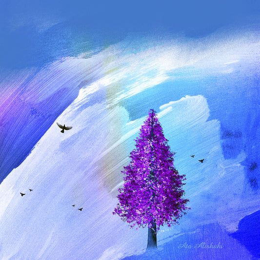 Purple Tree Canvas Print