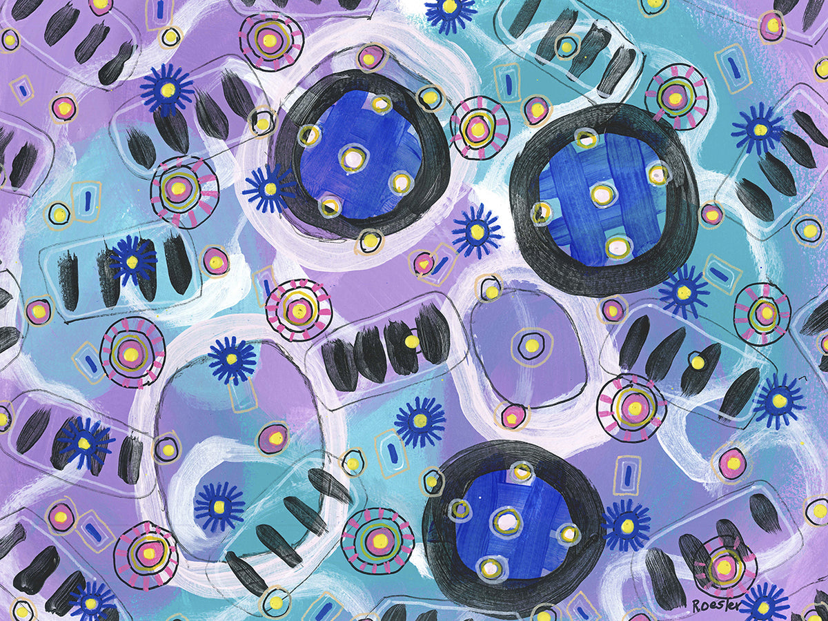 Bubble Pop Wall Art by Becky Roesler Art | Fine Art Canvas