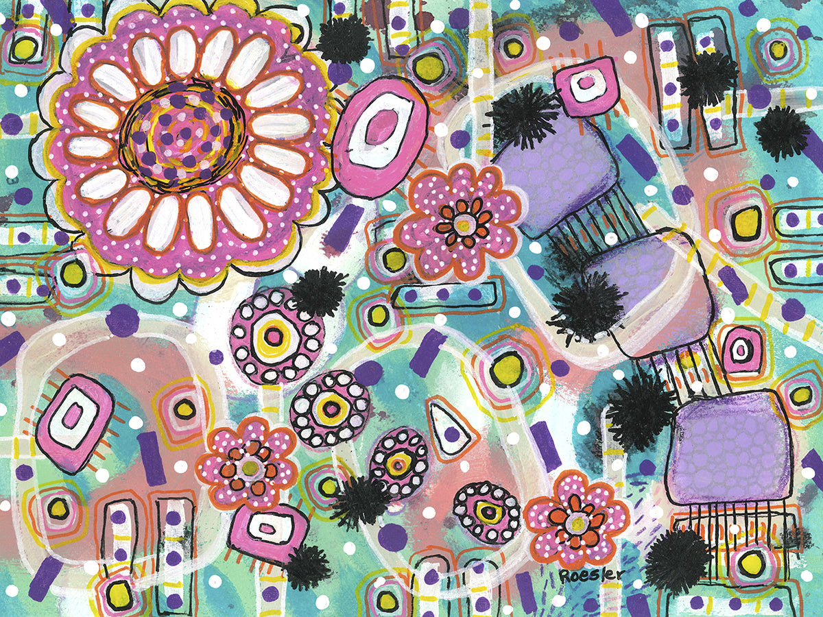 Bubble Gum Wall Art by Becky Roesler Art | Fine Art Canvas