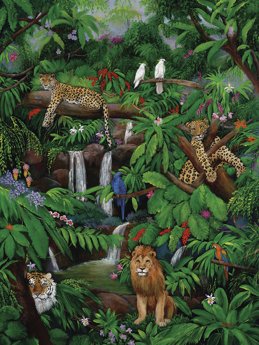 Tree Leopards Canvas Art