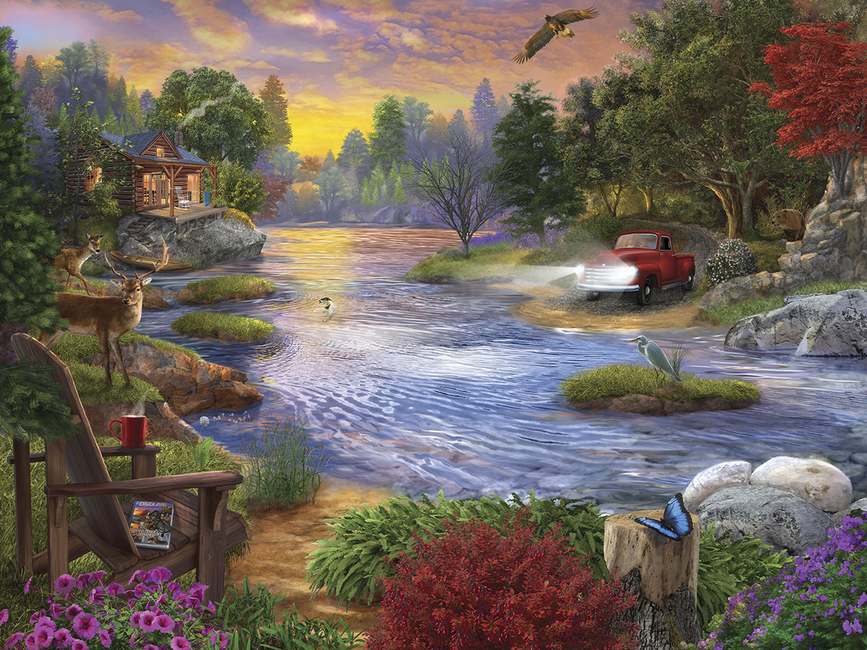 Headlights on the Lake