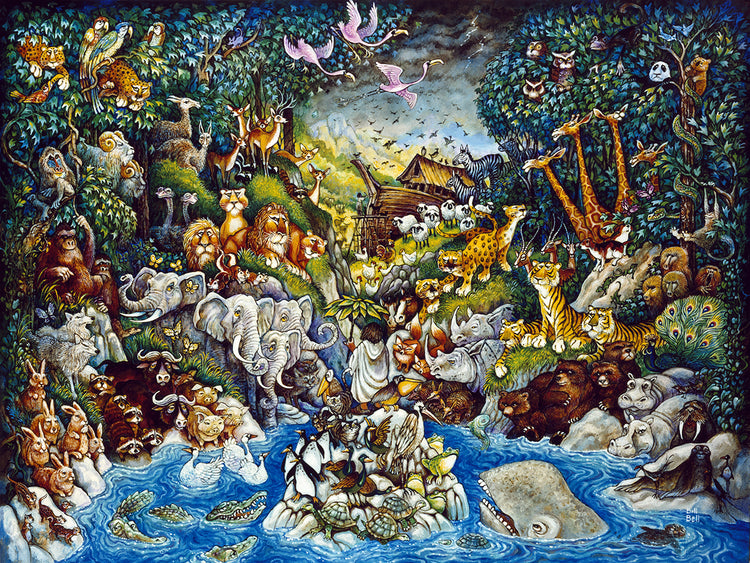 Arte de la lona del dilema de Noah