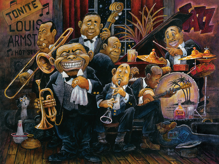 Arte de la lona de Satchmo