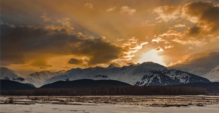 Warm Sunset On A Cool Night