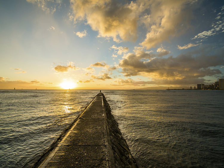 Waikiki Jetty Sunset