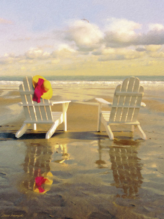 Chairs on the Beach Canvas Print