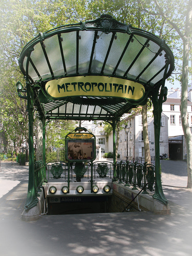 Cuadro en lienzo de la estación de metro de París