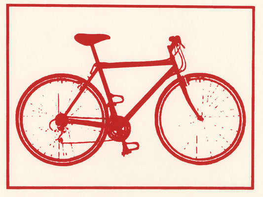 Red Bicycle Canvas Art