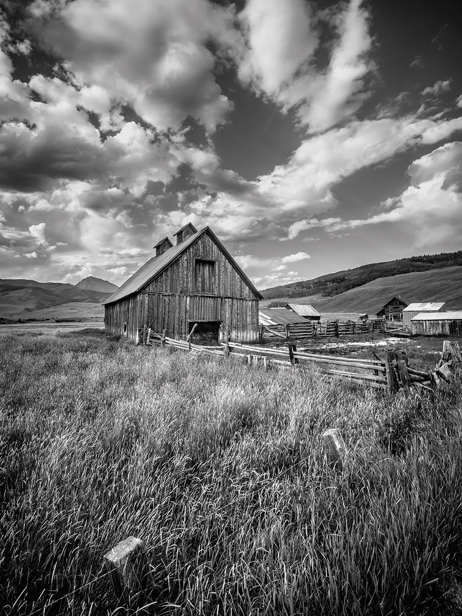 Black and White Barn