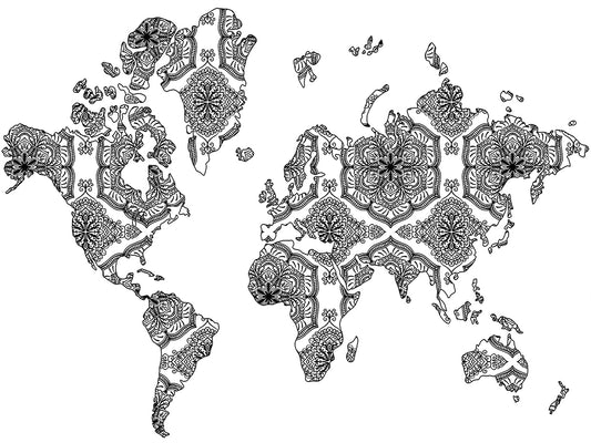 World Map Large Repeat