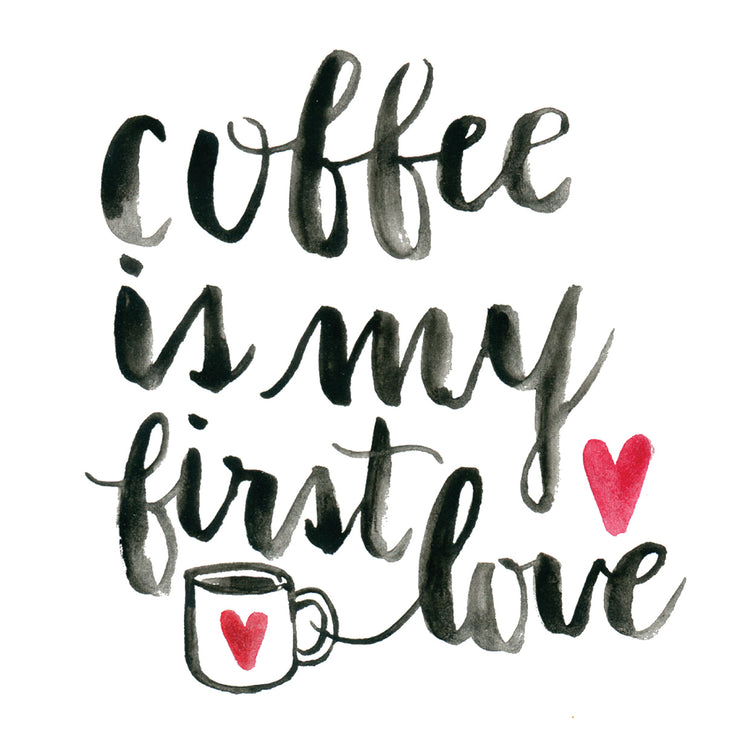 Café primer amor Lienzo
