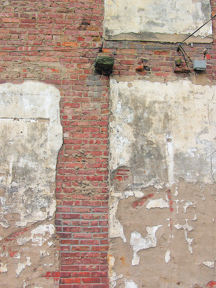 Brick Wall and White Paint