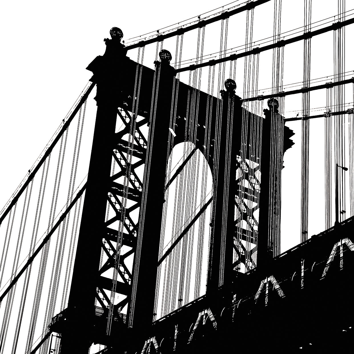 Manhattan Bridge Silhouette