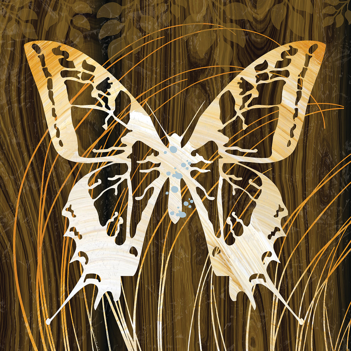 Butterflies & Leaves I