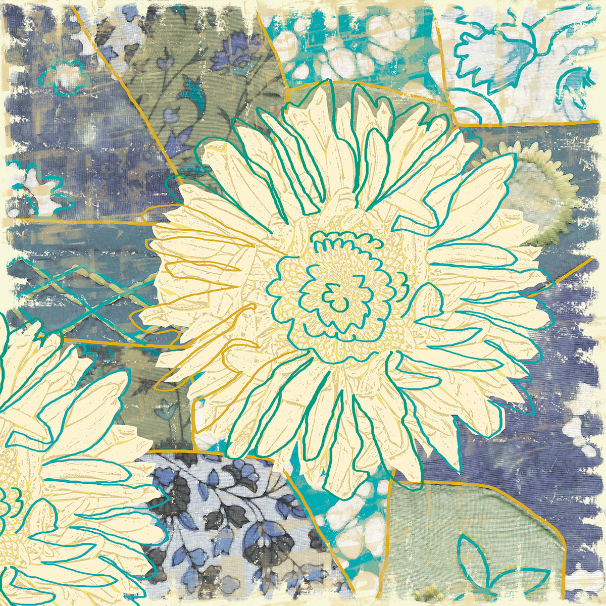 Flower with Fabric