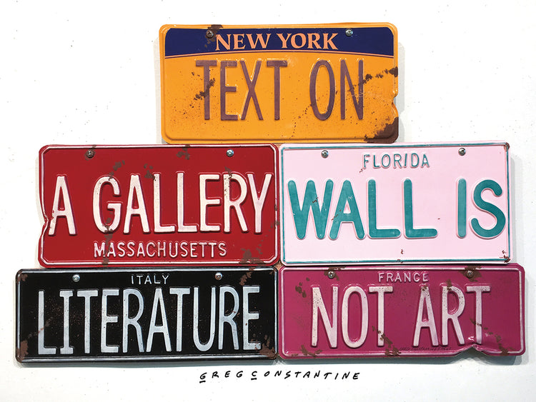 Text On Gallery Wall