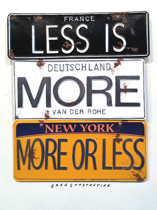 Mies Less Is More Canvas Art