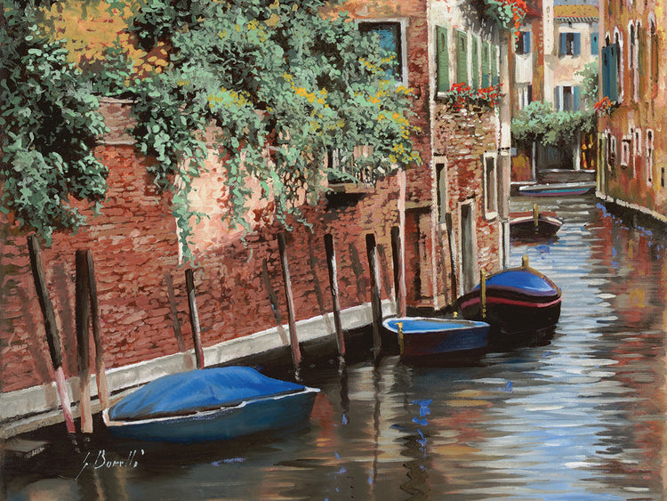 Cuadro Barche Blu A Venezia