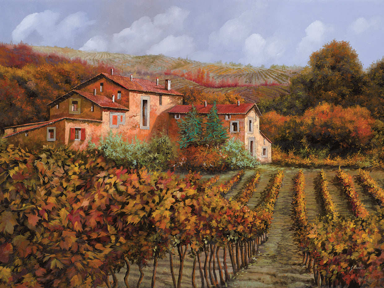 Cuadro sobre lienzo Tra Le Vigne a Montalcino