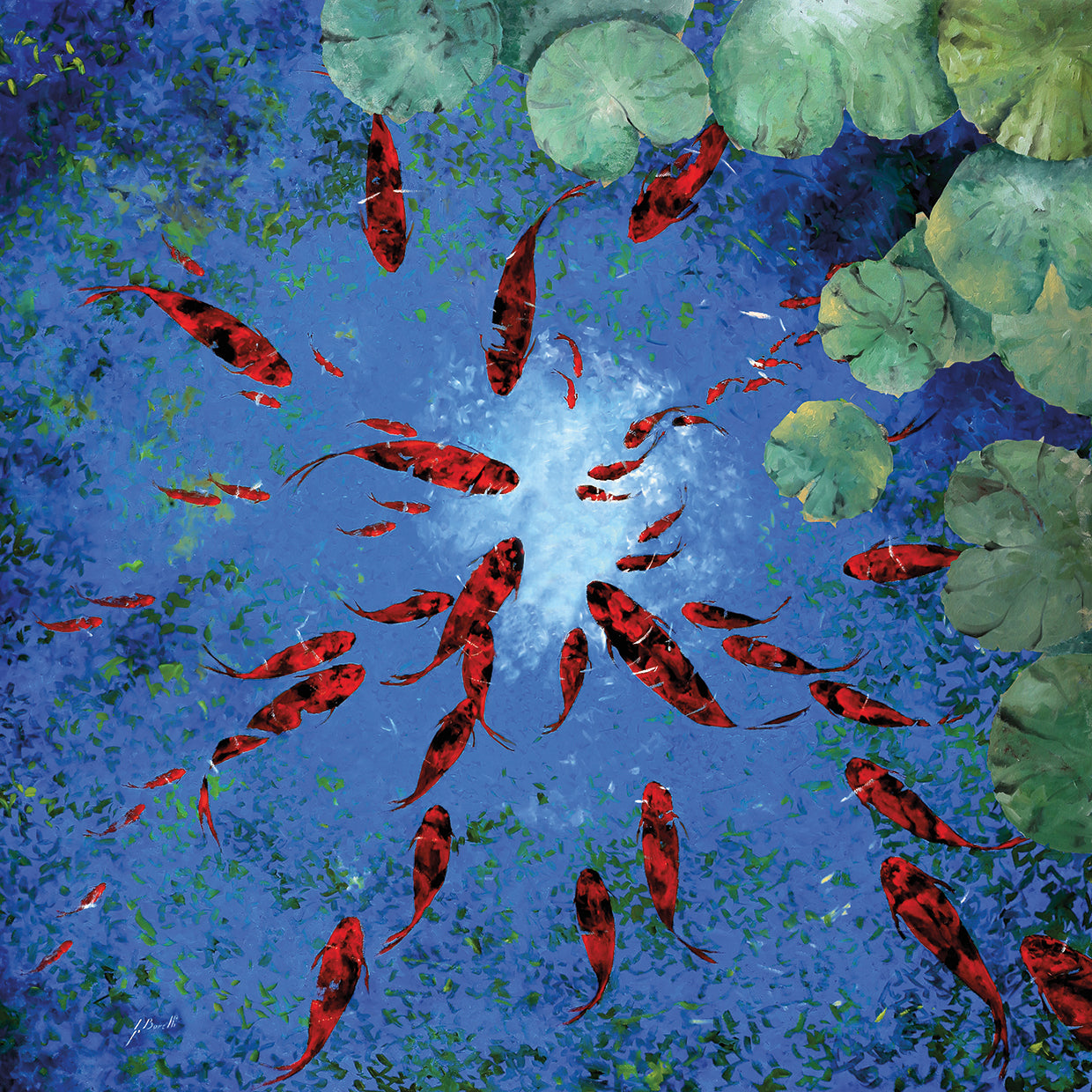 Acqua Blu e Pesci Rossi