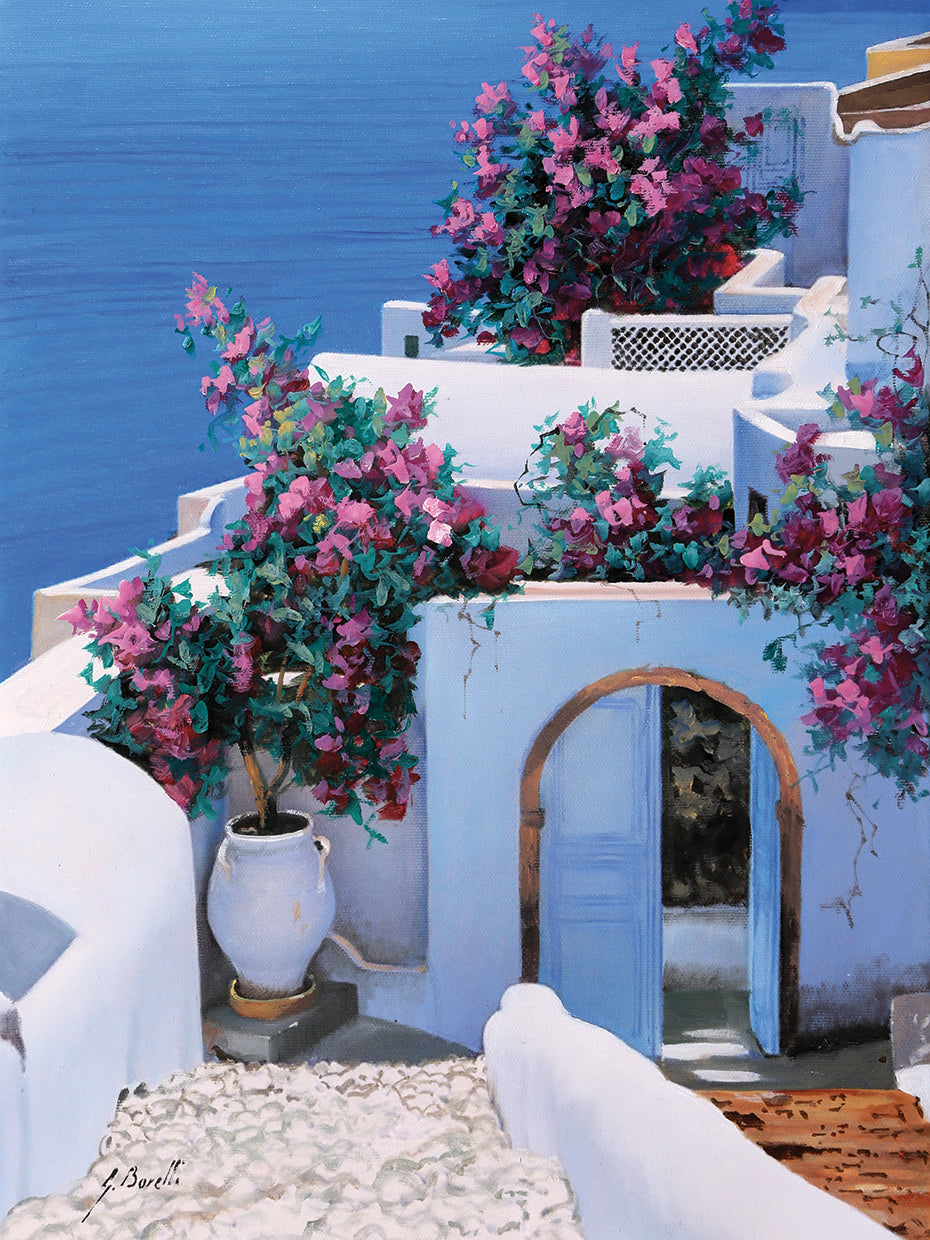 Arte de la lona de Blu Di Grecia