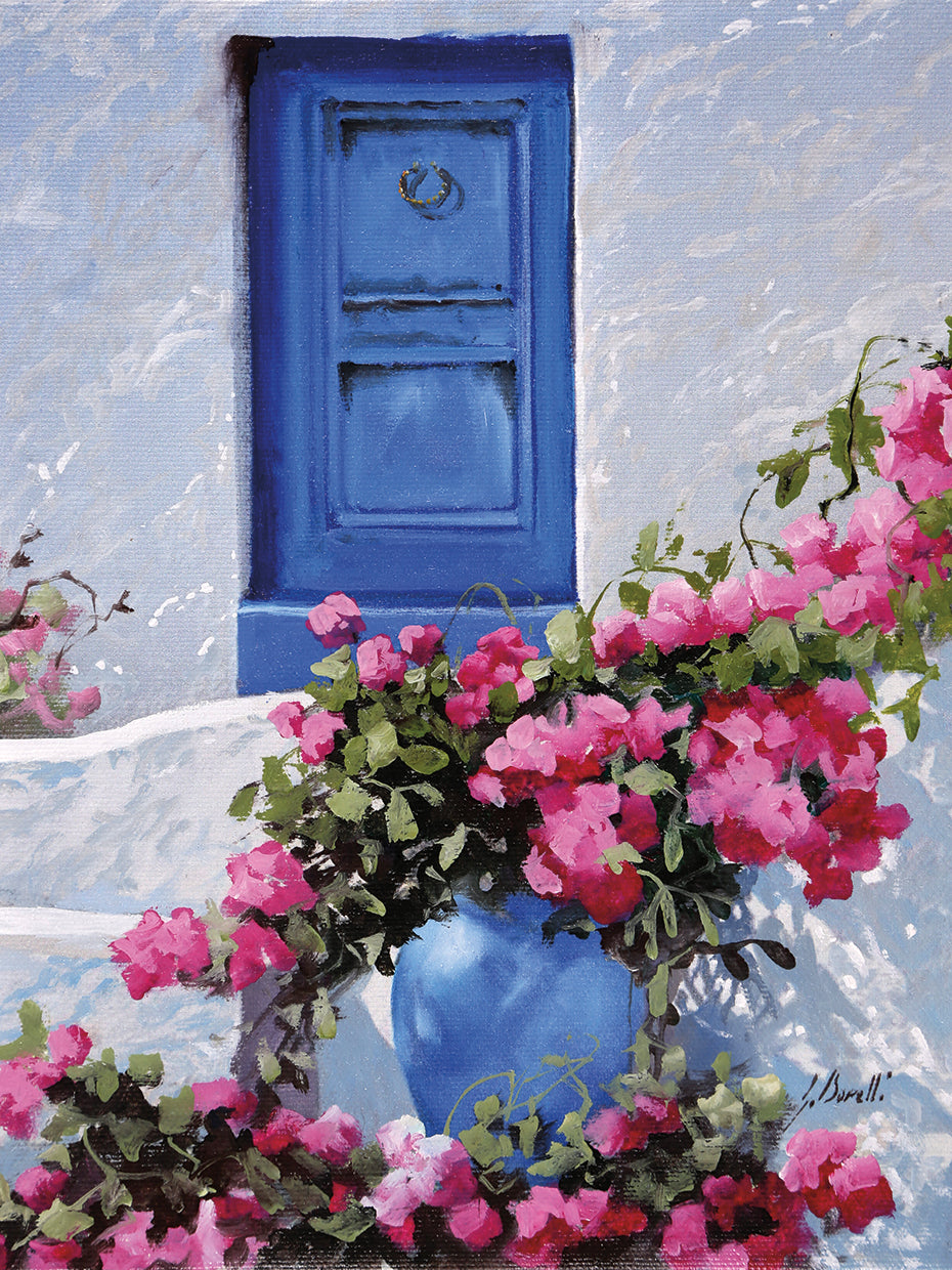 Arte de la lona de Fiori Rosa