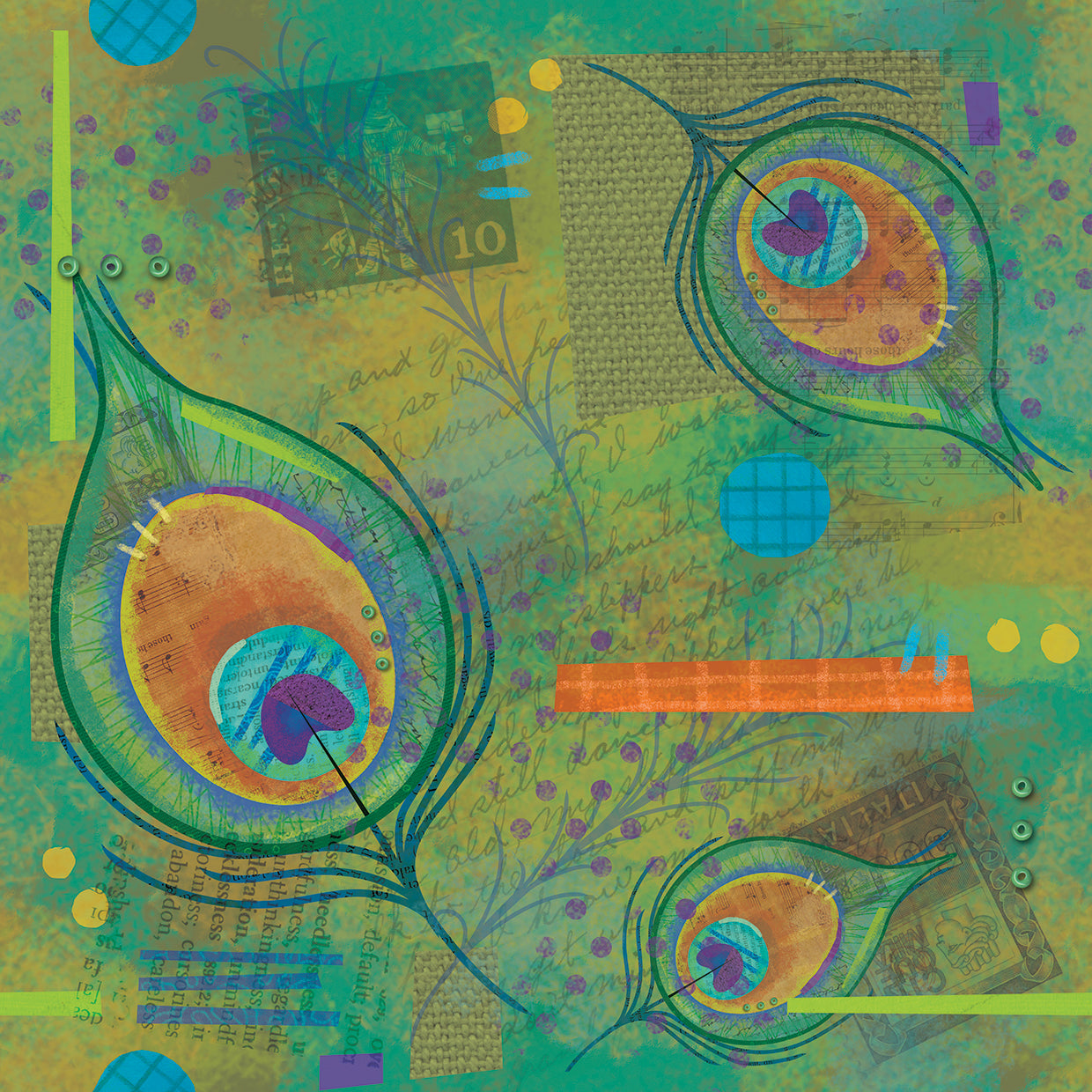 Peacocks pattern 2