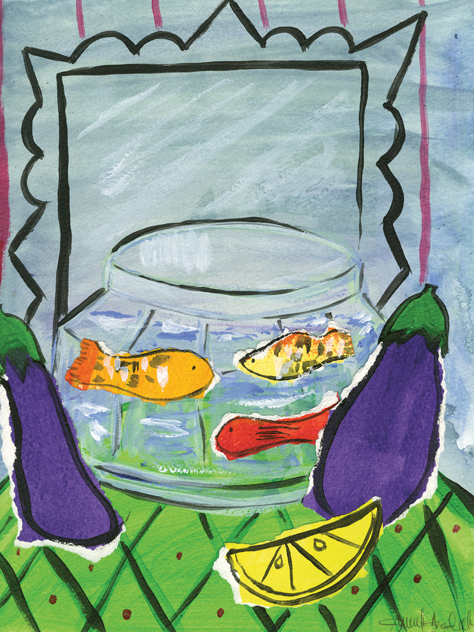 Eggplants and Fish