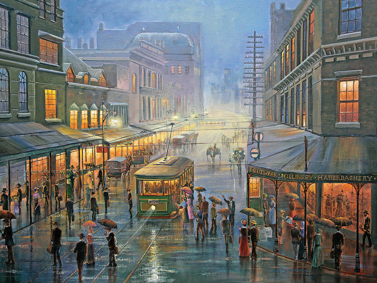 Una noche mojada - Sydney Canvas Art