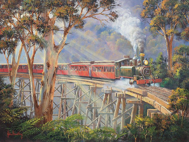 Arte de la lona de Puffing Billy 2