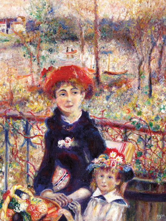 A Red Button for Renoir Canvas Art