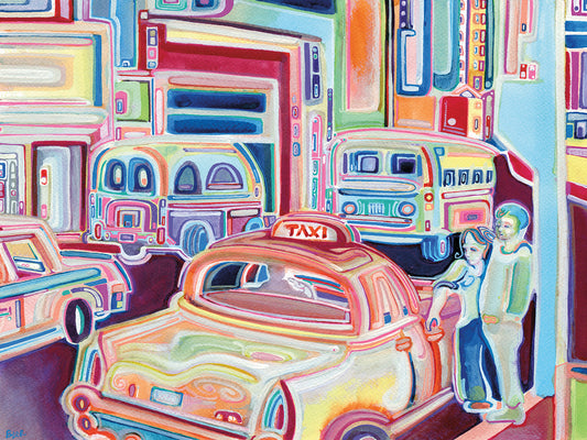 Taxi Canvas Art