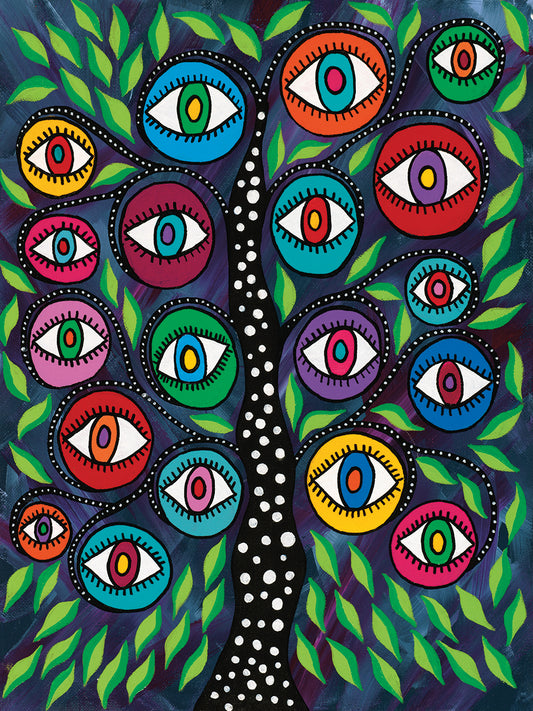 Evil Eye Tree II Canvas Art