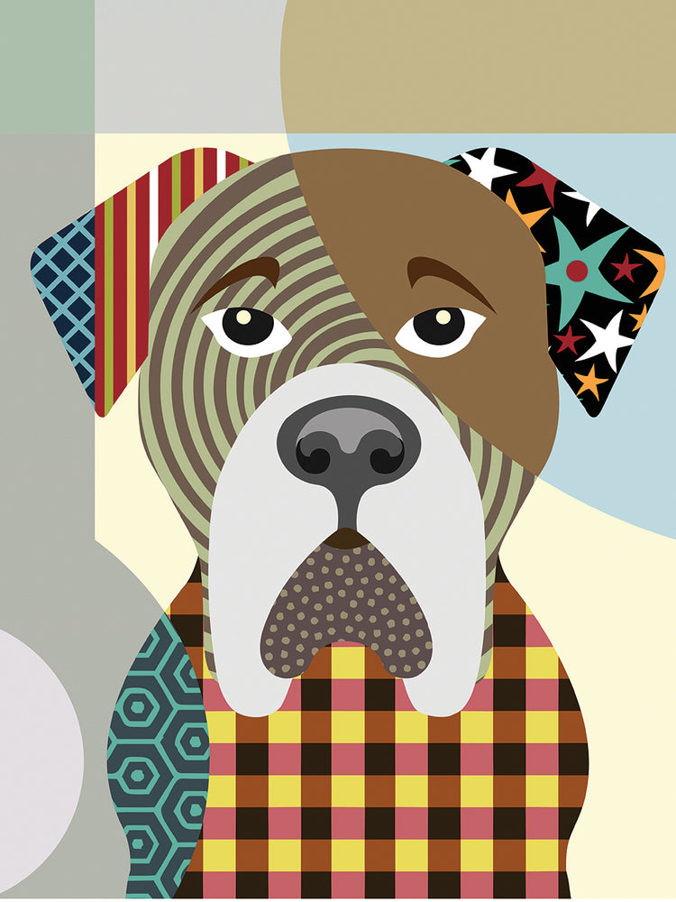 Perro bullmastiff Lienzo